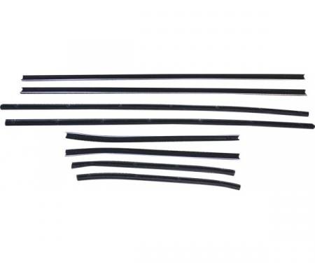 Belt Weatherstrip Kit - Doors and Rear Quarter Windows - 8 Pieces - Fastback