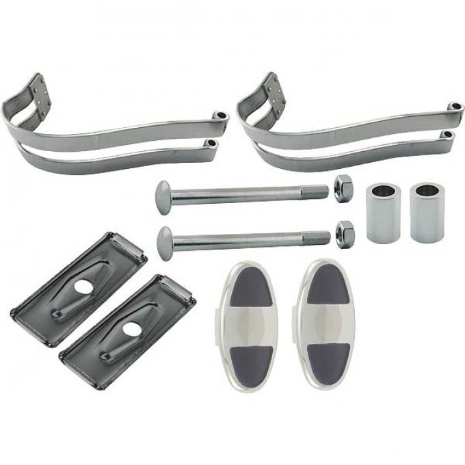 Model A Ford Rear Bumper Master Kit - Polished Stainless Steel - Late 1928-29 Only
