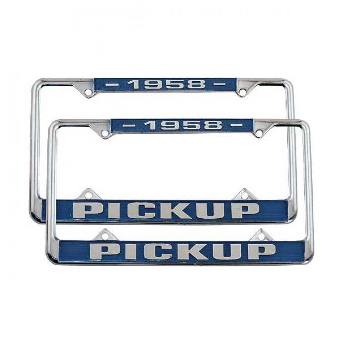 Ford Pickup Truck License Plate Frames - 1958 Pickup