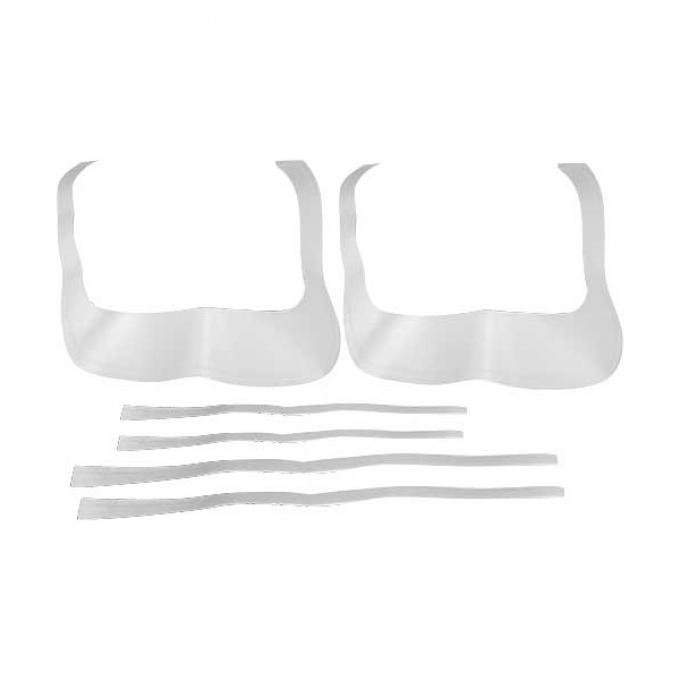 Ford Mustang Exterior Stripe Kit - C Stripe - White (Non-reflective)