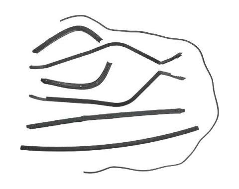 Ford Thunderbird Hard Top Roof Rail Seal Kit, 7 Pieces, Before 3-1-1956