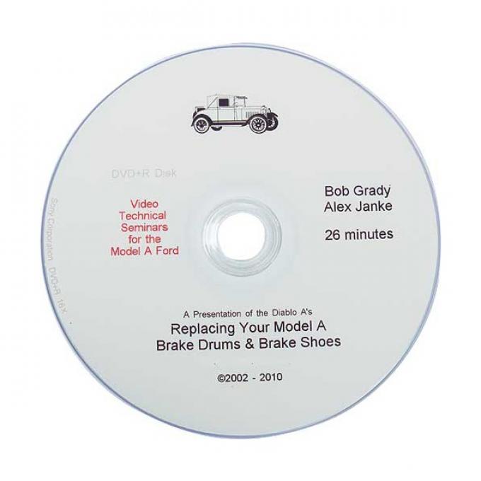 Model A Technical Help DVD - Replacing Brake Drums & Shoe Linings - 26 Minutes