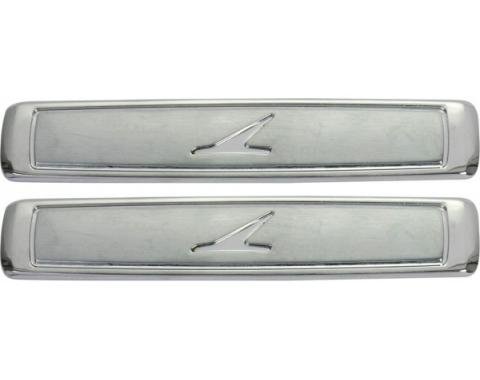 Bench Seat Emblem Set, Ranchero, 1964-1965