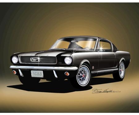 Mustang GT 2+2 Fine Art Print By Danny Whitfield, 1966