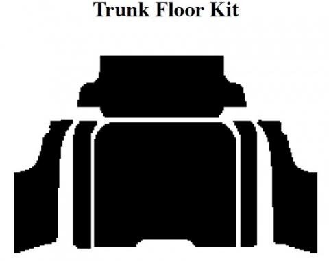 Insulation Kit, Trunk Floor Kit, 1955-56