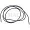 Ford Thunderbird License Plate Light Wire, 2 Black PVC Wires, 54 Long, Without Bracket, 1955