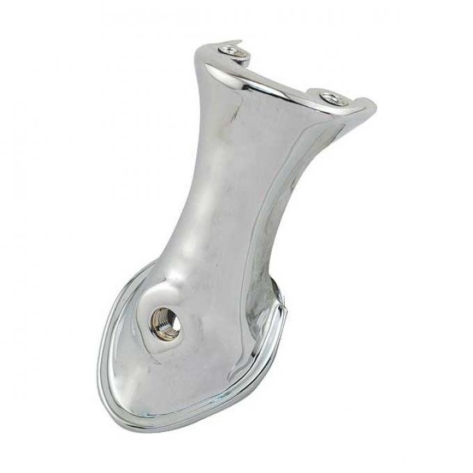 Tail Light Stand - Die Stamped - Chrome - Right - With HoleFor Step Pad - Ford Passenger