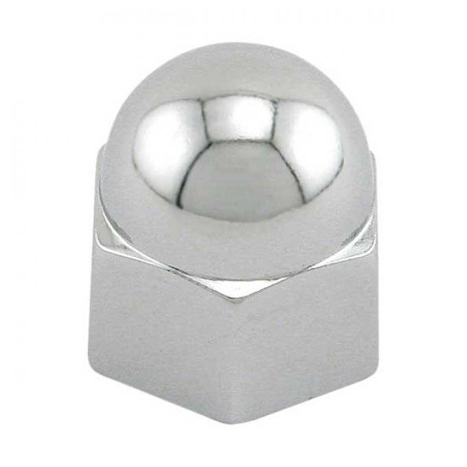 Cylinder Head Acorn Nut Cover - Chrome - 11/16 Across Flats- For Head Nuts
