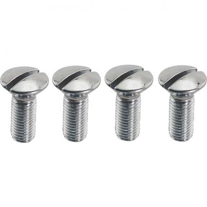 Model A Ford Windshield Stanchion Screw Set - Chrome - 4 Pieces - 1930-31 Only