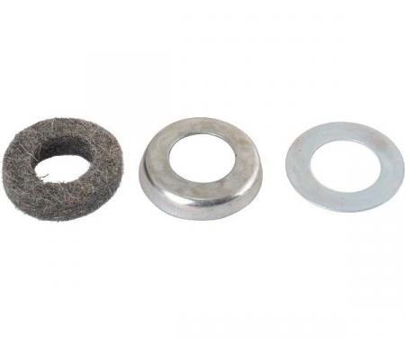 Model A Ford Water Pump Bearing Disc Felt & Washer Set - Front - 6 Pieces