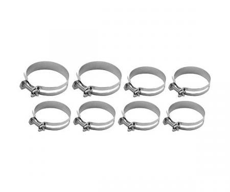 Radiator Hose Clamp Set - 8 Clamps - V8 - Ford