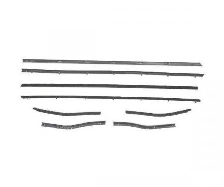 Ford Mustang Belt Weatherstrip Kit - 8 Pieces - Inner & Outer - Coupe - Door Windows & Rear Quarters