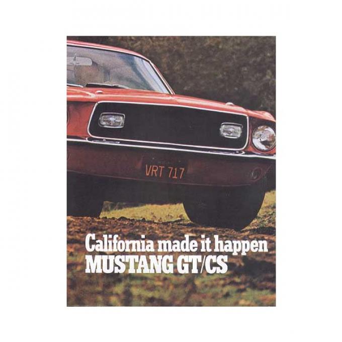 Mustang Color Sales Brochure - 1968 Mustang GT/CS