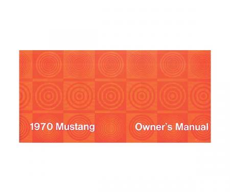 Mustang Owner's Manual - 63 Pages