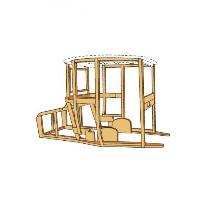 Model T Ford Body Wood Kit - Complete - Coupe With Suicide Doors