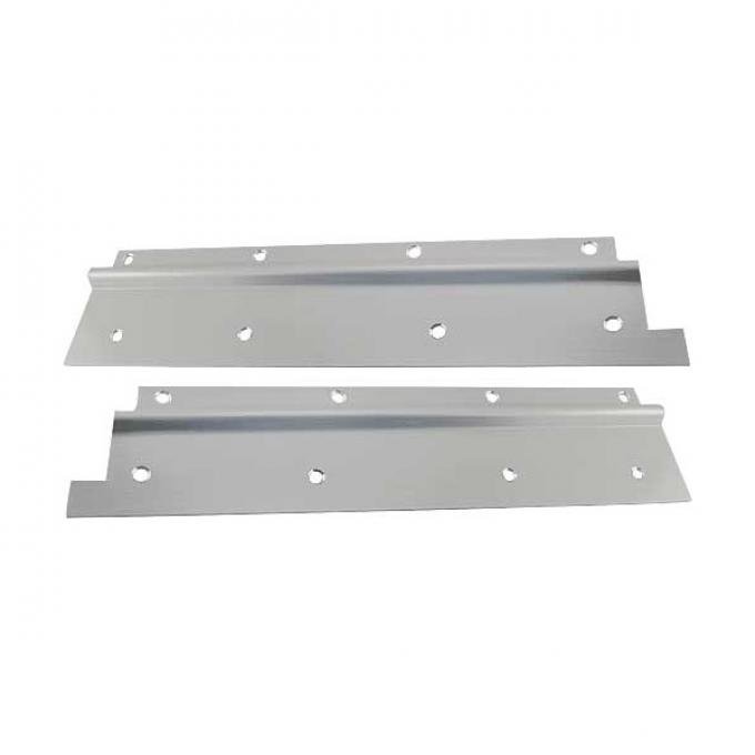 Model A Ford Door Sill Plates - Briggs Fordor Sedan - Plain- Rear