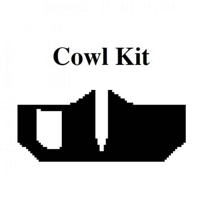 Insulation Kit, Cowl Kit, For Convertible, 1961-63