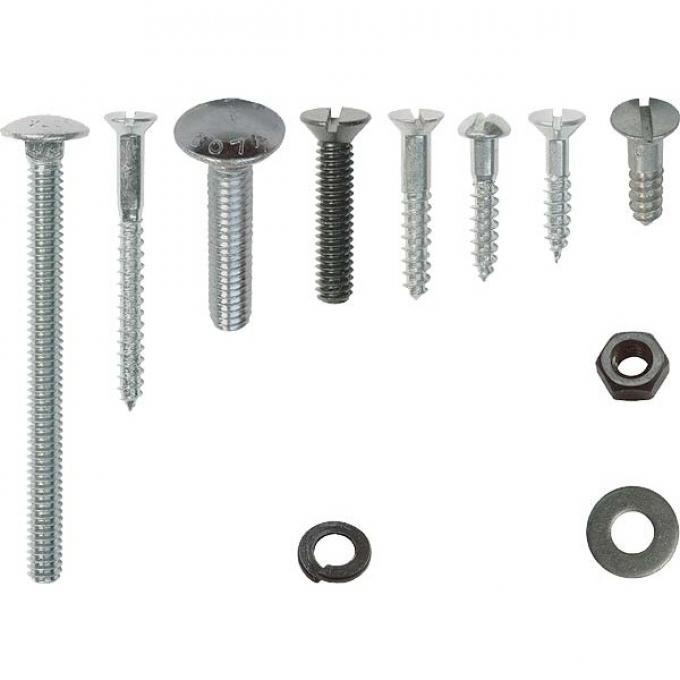 Model A Ford Top Wood Mounting Fastener Kit - Closed Cab Pickup - 72 Pieces - Use With A65501