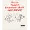Manual, Component Build Date, Ford, 1962-1976