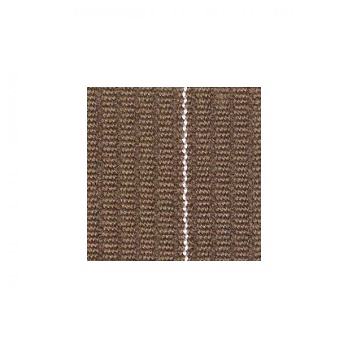 Upholstery Fabric - Brown With White Stripe Wool Cord - 60"Wide - Material Available By The Yard
