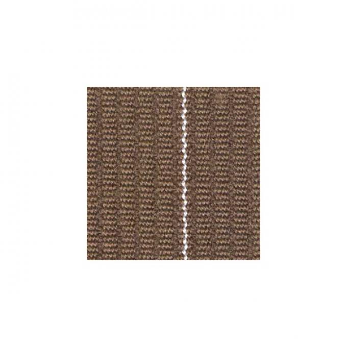 Upholstery Fabric - Brown With White Stripe Wool Cord - 60"Wide - Material Available By The Yard