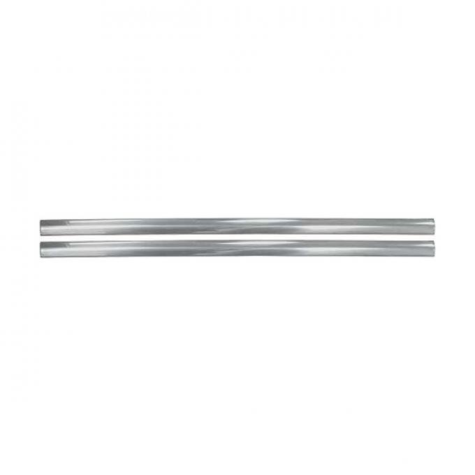 Front Door Mouldings - Stainless Steel - For Short Door - Ford Coupe, Ford Fordor & Ford Sedan Delivery