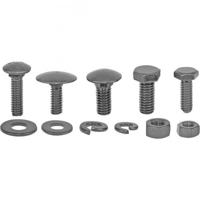 Model A Ford Fender Bolt Set - 162 Pieces - Original Black Oxide Finish - 1930 Only