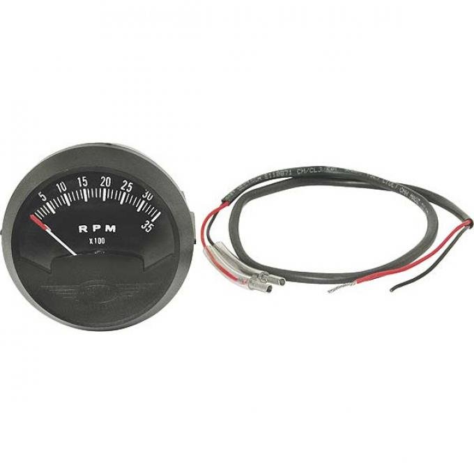 Tachometer Gauge - 2-1/16 - 0-3500 RPM - 6 Volt