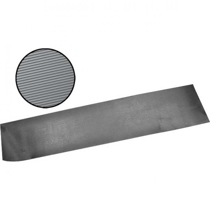 Model A Ford Running Board Matting - 2 Pieces - Black Rubber - Ribbed Design