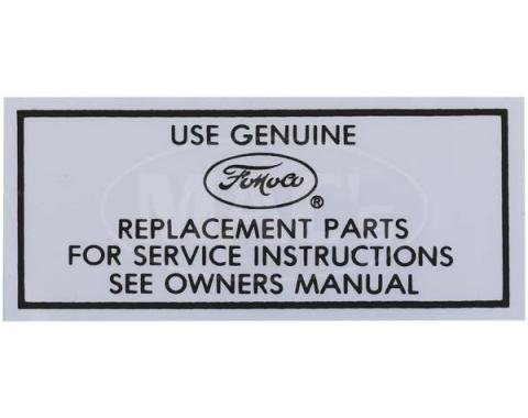 Decal - Air Cleaner - Service Instructions