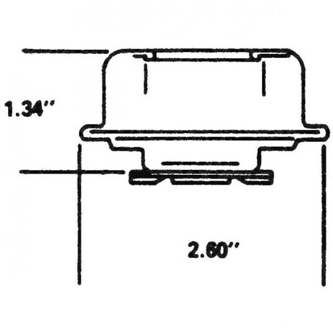 Oil Filler Breather Cap, For Closed System, Yellow Knurled, 1970-71