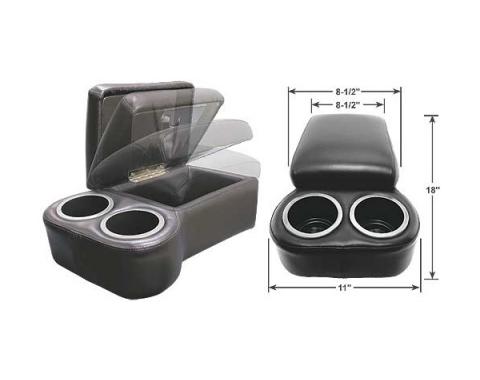 Universal Car and Truck Shorty Bench Seat Console and Cup Holder: Classic  Car Interior