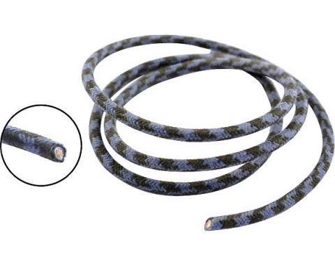 Model A Ford Dome Lamp Wire - Black With Blue Tracer - 16 Gauge