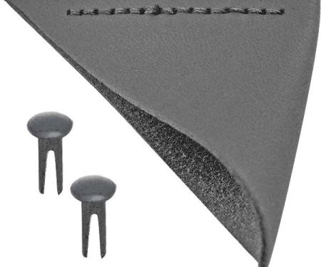 Model T Ford Hood Corners - Leather - Includes Rivets