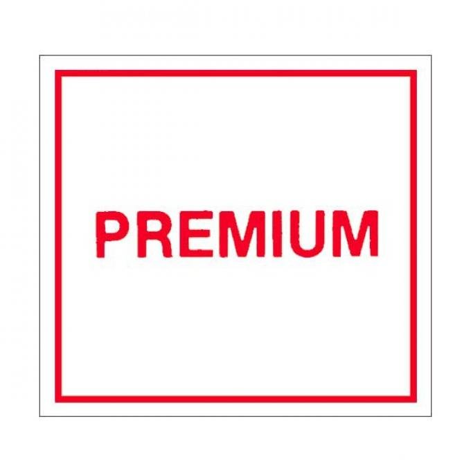 Gas Door Decal - Premium Fuel