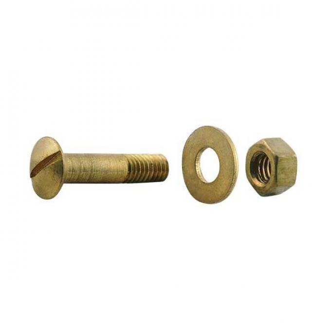 Model T Ford Steering Column To Firewall Mounting Screw Set- Brass - 5/16 x 1-1/2-18