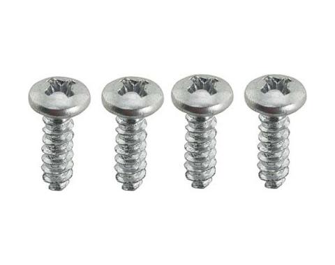 Ford Thunderbird Quarter Lock Pillar Upper Front Weatherstrip Screw Set, 1961-63