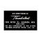 Ford Thunderbird Air Conditioning Aluminum Tag Decal, 1964-66