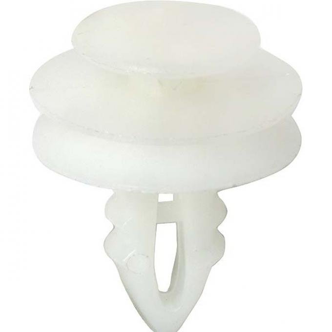 Door Trim Panel Clip - White Plastic - Pop-In Type