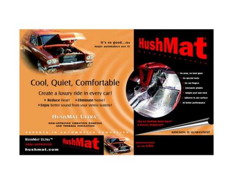 Hushmat Ultra Insulation, Trunk Floor, For Camaro, 1970-1981