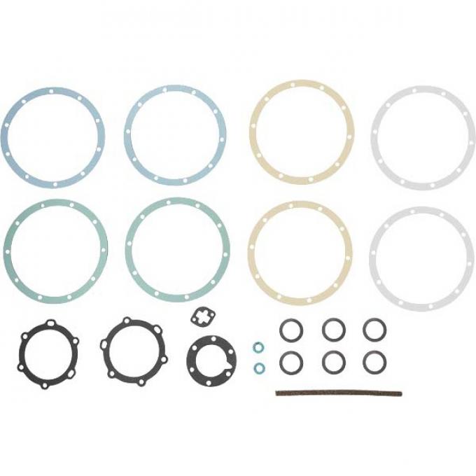 Model A Ford Rear Axle & Universal Joint Gasket Set - 19 Pieces