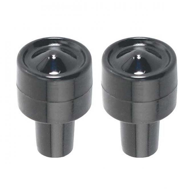 Ford Pickup Truck Choke & Throttle Knob Set - Black - 2 Knobs