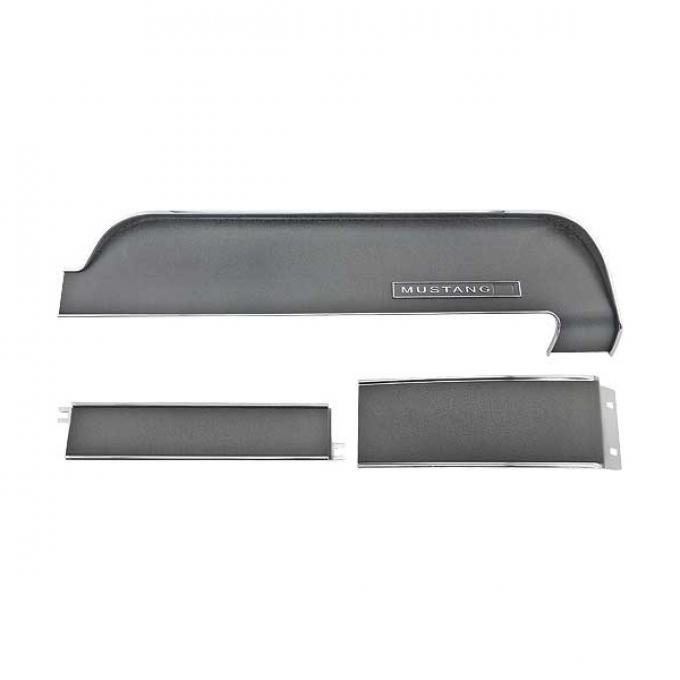 Ford Mustang Dash Trim Panel Set - 3 Pieces - For Standard Interior - Without Air Conditioning