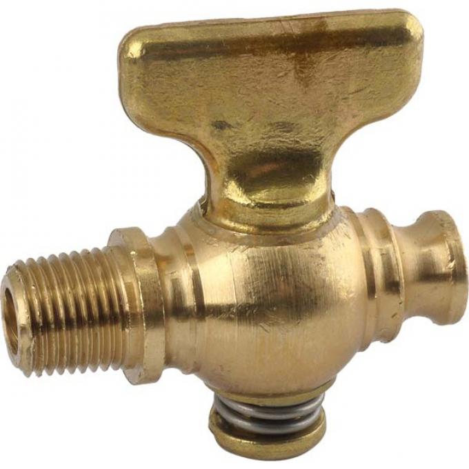 Radiator Drain Cock - Replacement Type - Brass - Ford