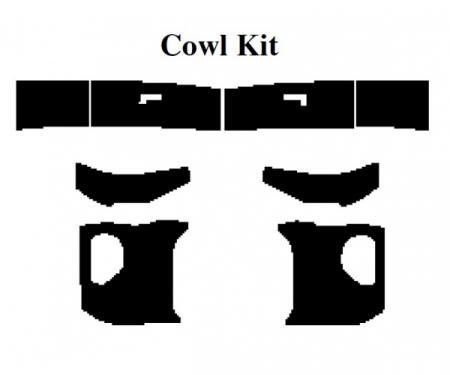 Insulation Kit, Cowl Kit, For Coupe, 1958-60