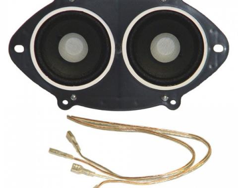 Ken Harrison Speaker Assembly, w/ Dual 3.5" Speakers, 67-73Mustang