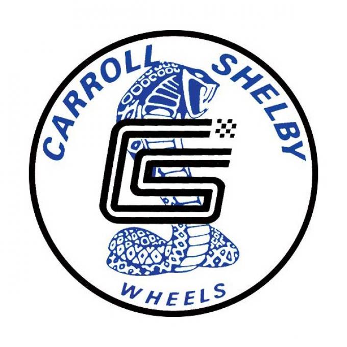 Ford Mustang Decal - Carroll Shelby Wheels - 3 Diameter