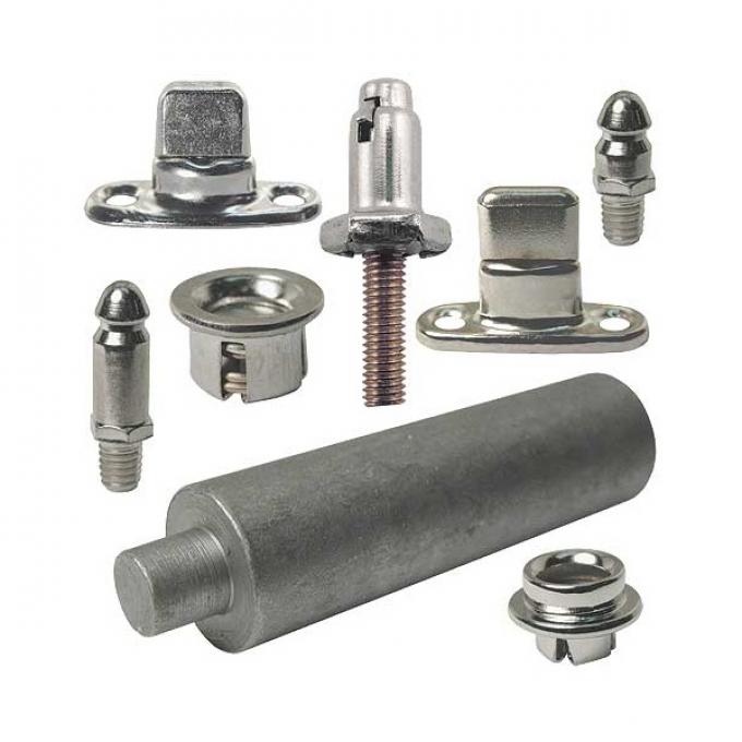 Model A Ford Side Curtain Fastener Set - Standard Roadster - 31 Piece Set