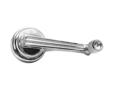 Ford Mustang Quarter Window Crank Handle - Chrome - Reproduction - Coupe And Convertible - From 3-8-65