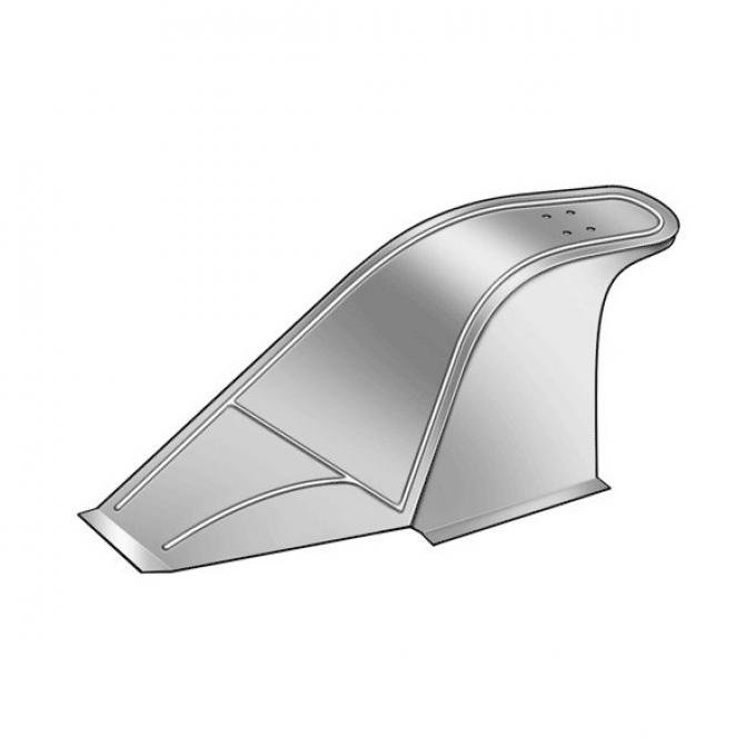 Model T Ford Front Fender - Left - Steel - Touring & Roadster - Late 1913